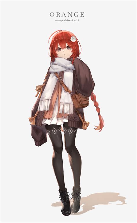 Safebooru 1girl Absurdres Ahoge Ankle Boots Arm At Side Bag Bangs