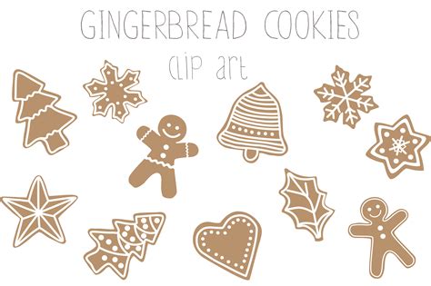 Gograph has the graphic or image that you need for as little as 5 dollars. Gingerbread cookies clip art ~ Illustrations on Creative ...