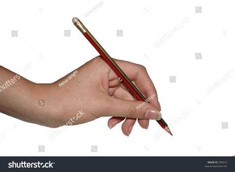Left Hand Holding Pencil Stock Photo 250473 Shutterstock