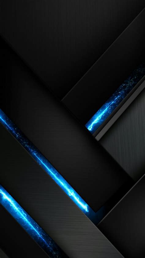 Black And Blue Abstract Wallpaper Geometric Wallpaper