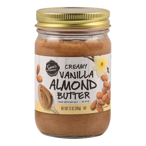 Sam's Choice Creamy Almond Butter, Vanilla, 12 oz ...