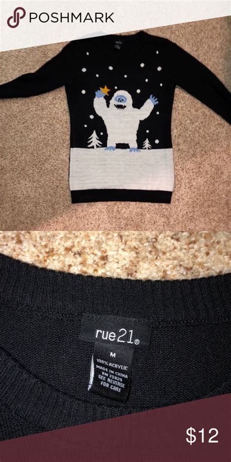 Rue 21 Abominable Snowman Sweater Snowman Sweater Sweaters Christmas Sweaters