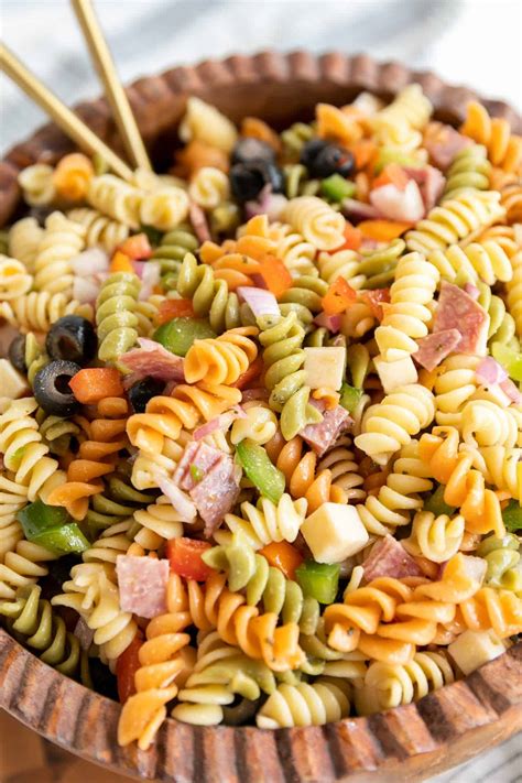 Antipasto Pasta Salad And Italian Vinaigrette Dressing Binge Worthy Bites