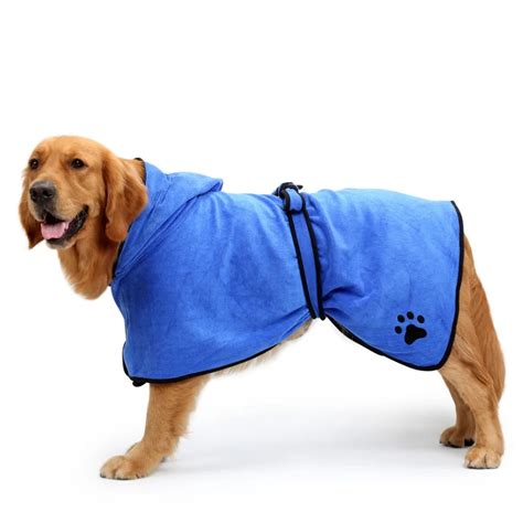 Pet Dog Towel Super Absorbent Dog Bathrobe Microfiber Bath Towels Quick