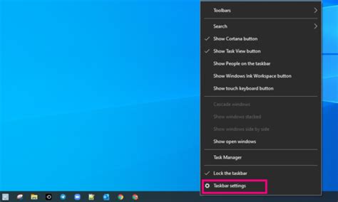 How To Hide Taskbar Windows 10 How To Auto Hide The Taskbar In Windows