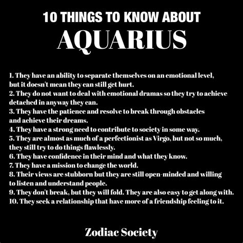 zodiacsociety “10 things to know about aquarius zodiacsociety ” aquarius quotes aquarius