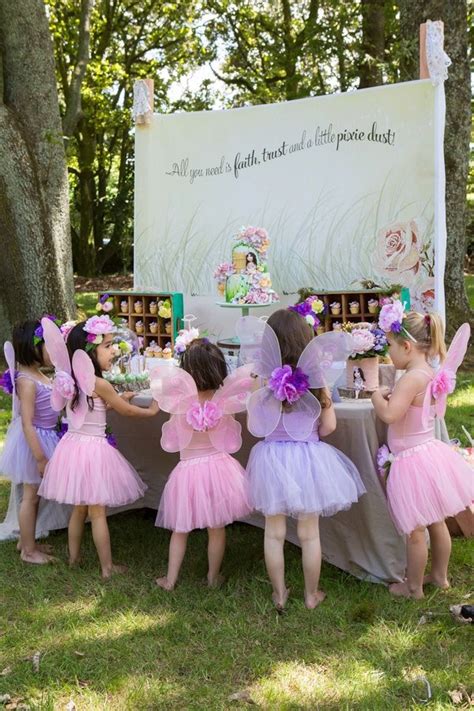 Whimsical Vintage Fairies Printable Backdrop Fairy Party