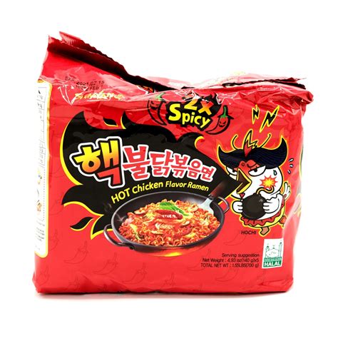 Samyang 2x Spicy Buldak Hot Chicken Flavor Ramen 5 Pack 2459 Oz
