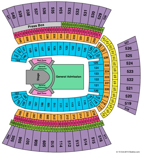 Heinz Field Seating Chart For Garth Brooks Concert Chart Walls
