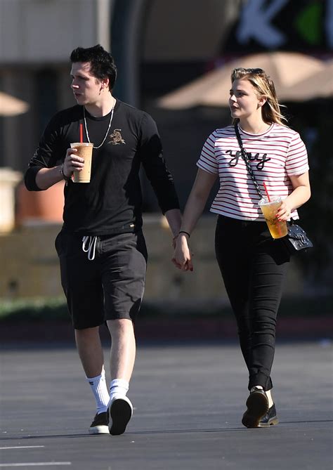 After the teen duo were spotted attending several events together last summer, david and victoria beckham's oldest son just posted a photo where. Chloe Moretz and Brooklyn Beckham Hold Hands - Southern ...