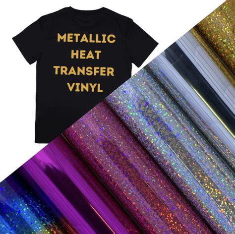 Metallic Vivid Flex Heat Transfer Vinyl Rolls 8 Colours And 3 Widths