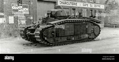 World War Ii France Tanks B1 Bis Char B1 Bis Side View The B1 Bis