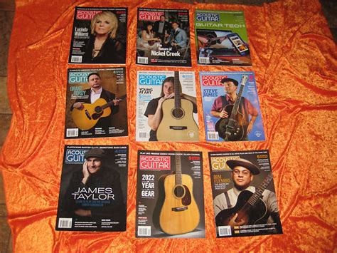 acoustic guitar magazine 9 issues from 2022 and 2023 reverb