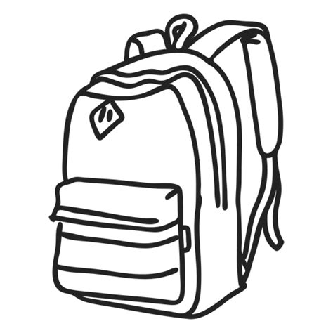 School Bag Doodle Icon Transparent Png And Svg Vector File
