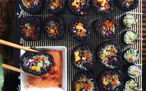 Sweet And Spicy Coconut Sushi Vegan Sweet And Spicy Sushi Spicy