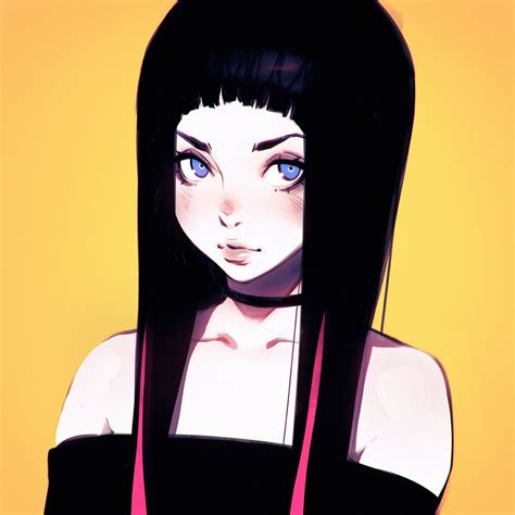 Wallpaper Face Illustration Anime Girls Cartoon Black Hair Panty
