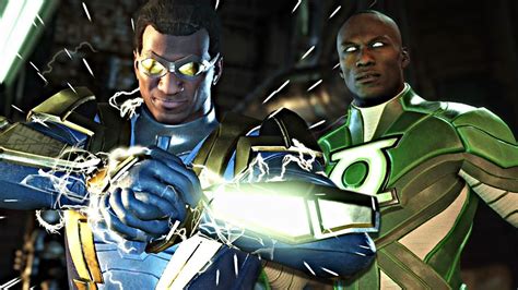 Injustice 2: ALL Black Lightning Intro Dialogues With Premier Skin