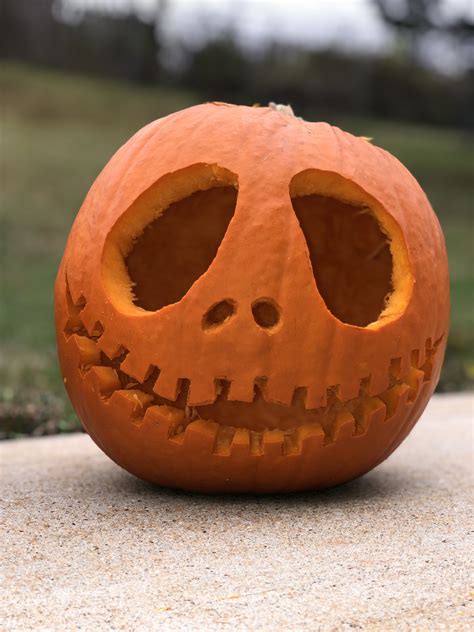 Jack Skellington Face Pumpkin Carving Pumpkin Carving Pumpkin Face