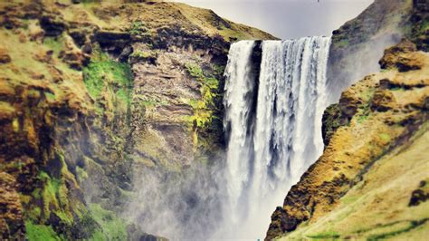1920x1080 Skogafoss Waterfall Iceland 1080p Laptop Full Hd Wallpaper