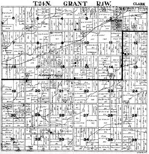 Index For Grant Township Plat Maps