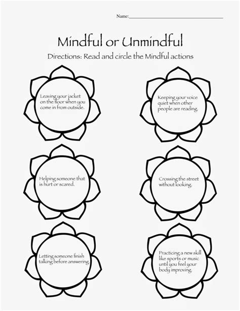 Free Printable Mindfulness Worksheets For Adults Printable Worksheets
