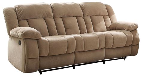 Laurelton Taupe Double Reclining Sofa From Homelegance 9636nf 3