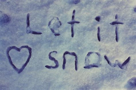 Heart Let It Snow Snow White Winter Image 87839 On