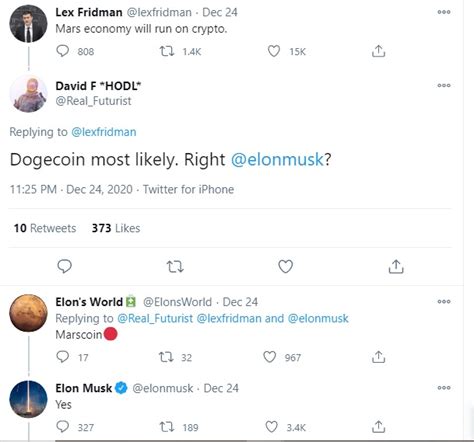 Price chart, trade volume, market cap, and more. Dogecoin or Marscoin? Elon Musk Wants Crypto Economy on Human Ruled Mars