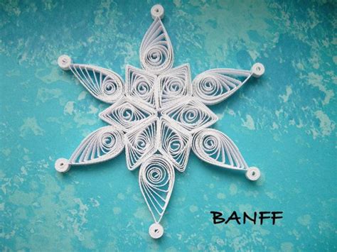 Single Snowflake From Set Niseko Paper Quilled Ornament Con Immagini