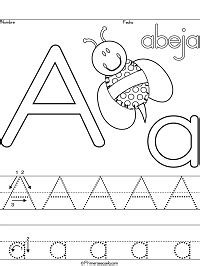 Ver más ideas sobre libros de preescolar, actividades, preescolar. Fichas de caligrafía del alfabeto - abecedario ...