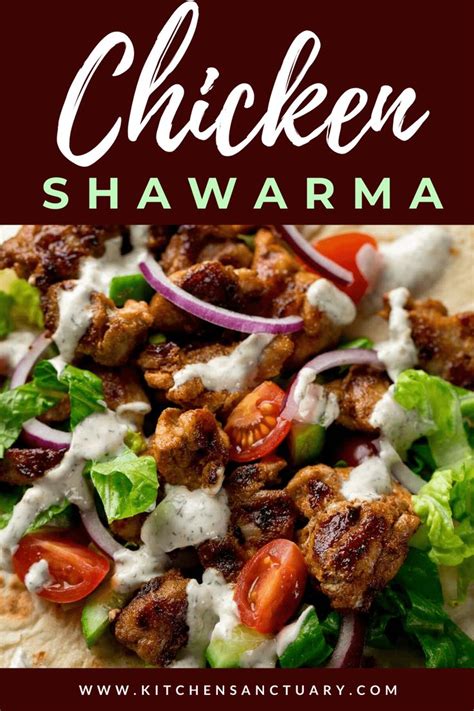 Chicken Shawarma With Lettuce Tomatoes And Onions