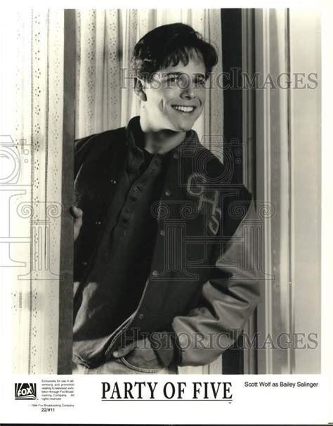 1994 Press Photo Scott Wolf As Bailey Salinger In Party Of Five Tv