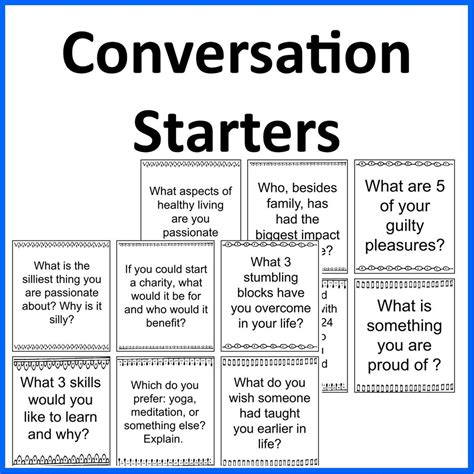 108 Conversation Starters Cards For Adults Discussion Etsy