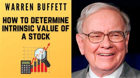 How To Determine Intrinsic Value Of A Company Warren Buffett Youtube