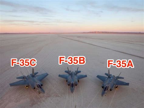 F35a vs f35b vs f35c. Bagaimana Membedakan F-35A, F-35B dan F-35C?