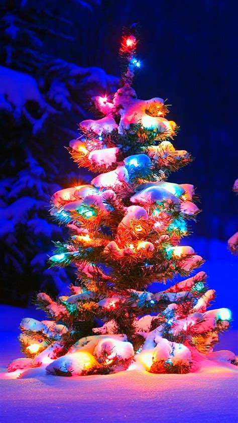 Christmas Tree And Lights Wallpapers Wallpaper Cave