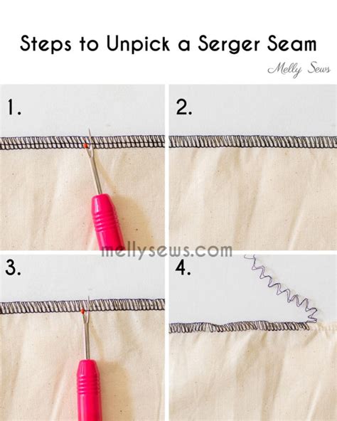 How To Remove Serger Stitches The Easy And Fast Way Melly Sews