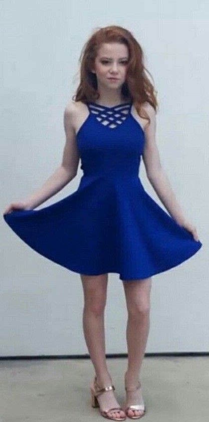 Francesca Capaldi Blue Dress 👗 In 2021 Dresses For Tweens Girly Dresses Gorgeous Redhead