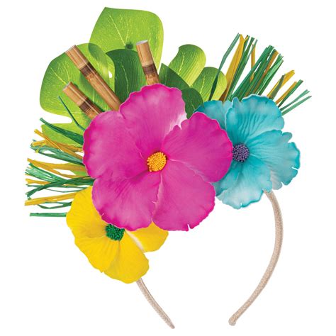 Summer Palm Leaves Headband Party City