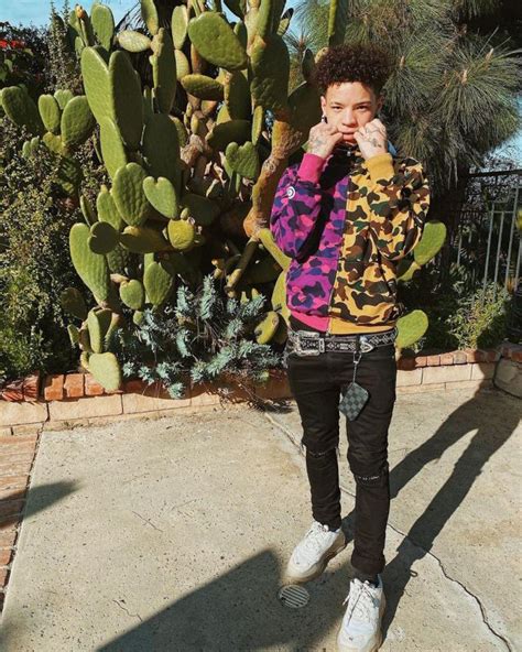 The Hoodie Camo Purple And Green Worn By Lil Mosey On The Account