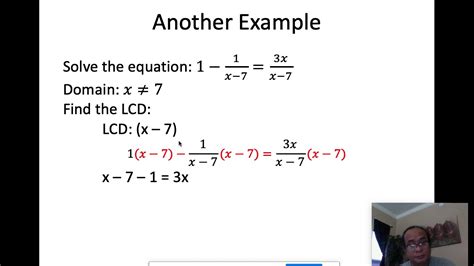 Rational Equations Part 2 Youtube