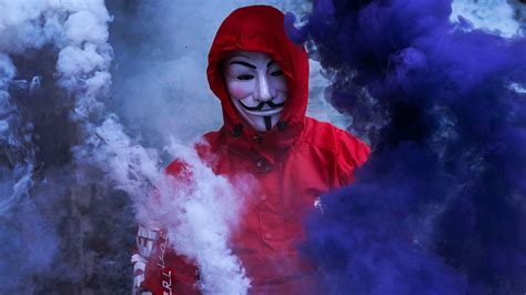 Free download hoody hd wallpapers. Download 1920x1080 Guy Fawkes Mask, Anonymous, Smoke, Red ...