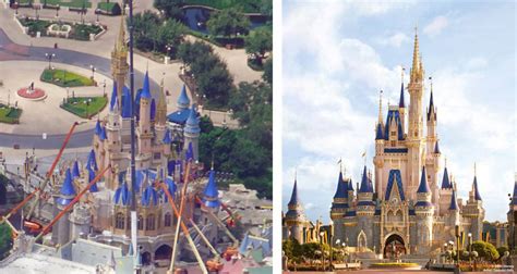 Photo Update On Magic Kingdoms Cinderella Castle Makeover Disney Dining