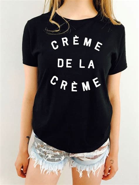 Special and seasonal ice cream. Woman T-shirt CRÈME DE LA CRÈME - LUXE FOR LIFE De Paris