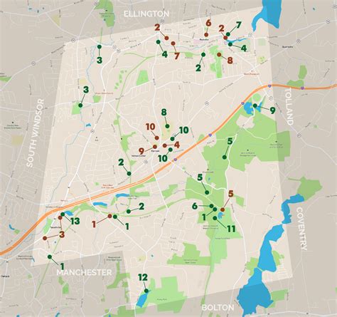 Trails & Attractions Map - Vernon Historical Society