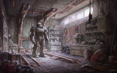 Wallpaper Video Games Soldier Armor Concept Art Fallout 4