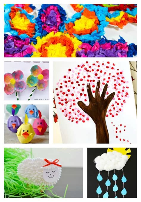 Easy Spring Crafts For Kids Springtime Crafty Fun
