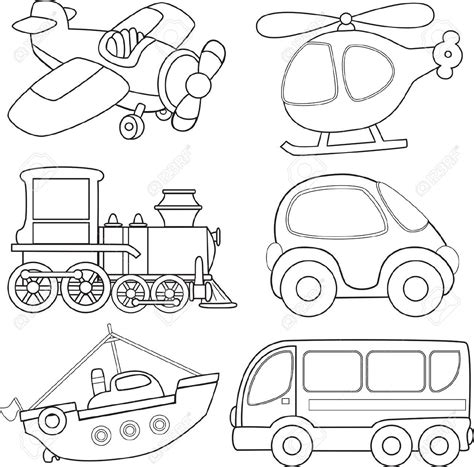 Transportation Coloring Sheets Preschool Coloring Pages