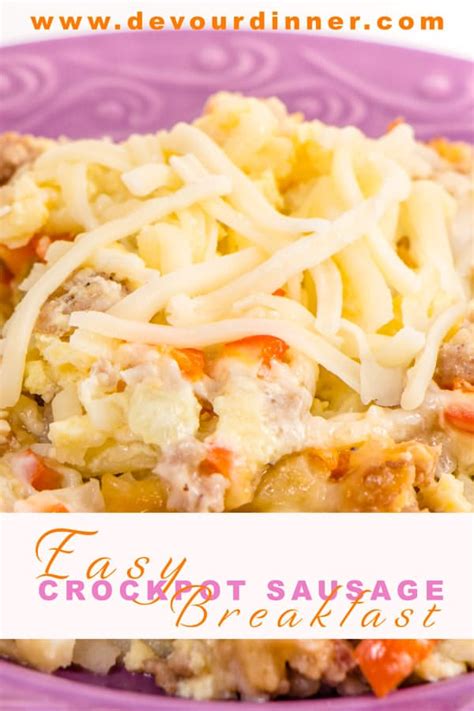 By kathryn doherty · published: Easy Crock Pot Breakfast Casserole | Devour Dinner