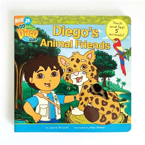 Diegos Animal Friends Touch And Feel 5 Animals Board